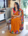 Elegant Cotton Linen Saree – Lightweight & Breathable