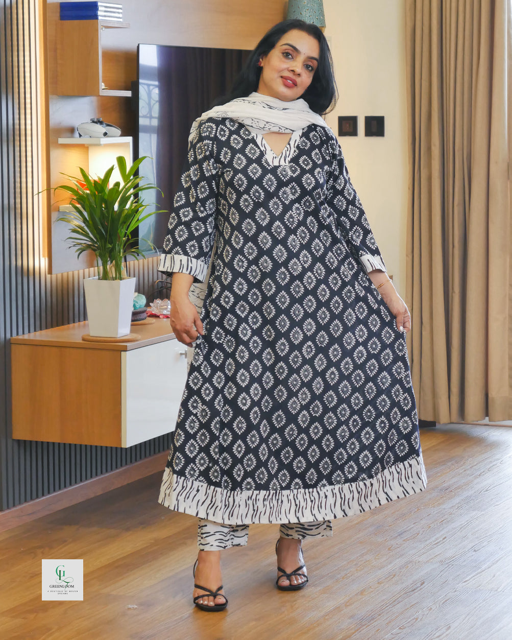 Cotton 3-Piece Summer Set for Women | Breathable Kurta, Bottom & Dupatta | Lightweight Daily Wear