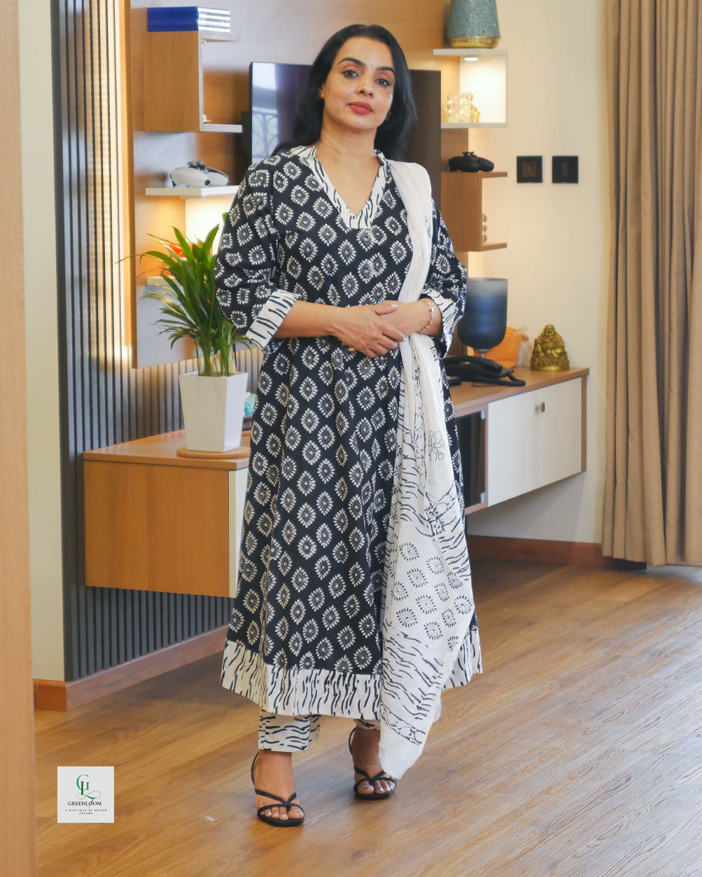 Cotton 3-Piece Summer Set for Women | Breathable Kurta, Bottom & Dupatta | Lightweight Daily Wear