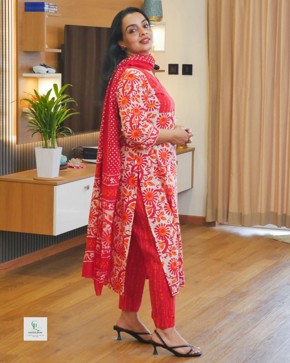 Cotton 3-Piece Summer Set for Women | Breathable Kurta, Bottom & Dupatta | Lightweight Daily Wear