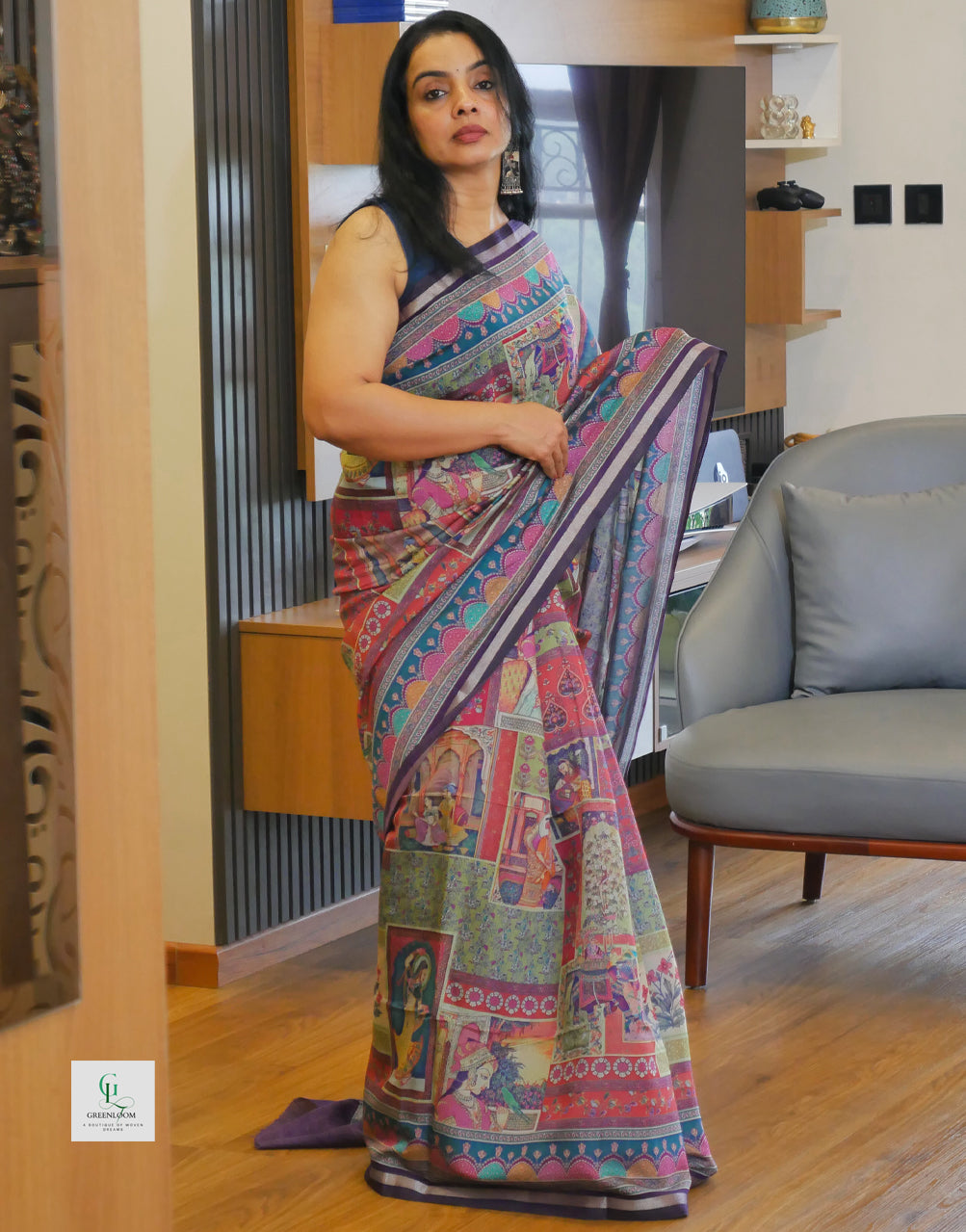 Graceful Modal Silk Saree – Silky Soft Texture & Elegant Look