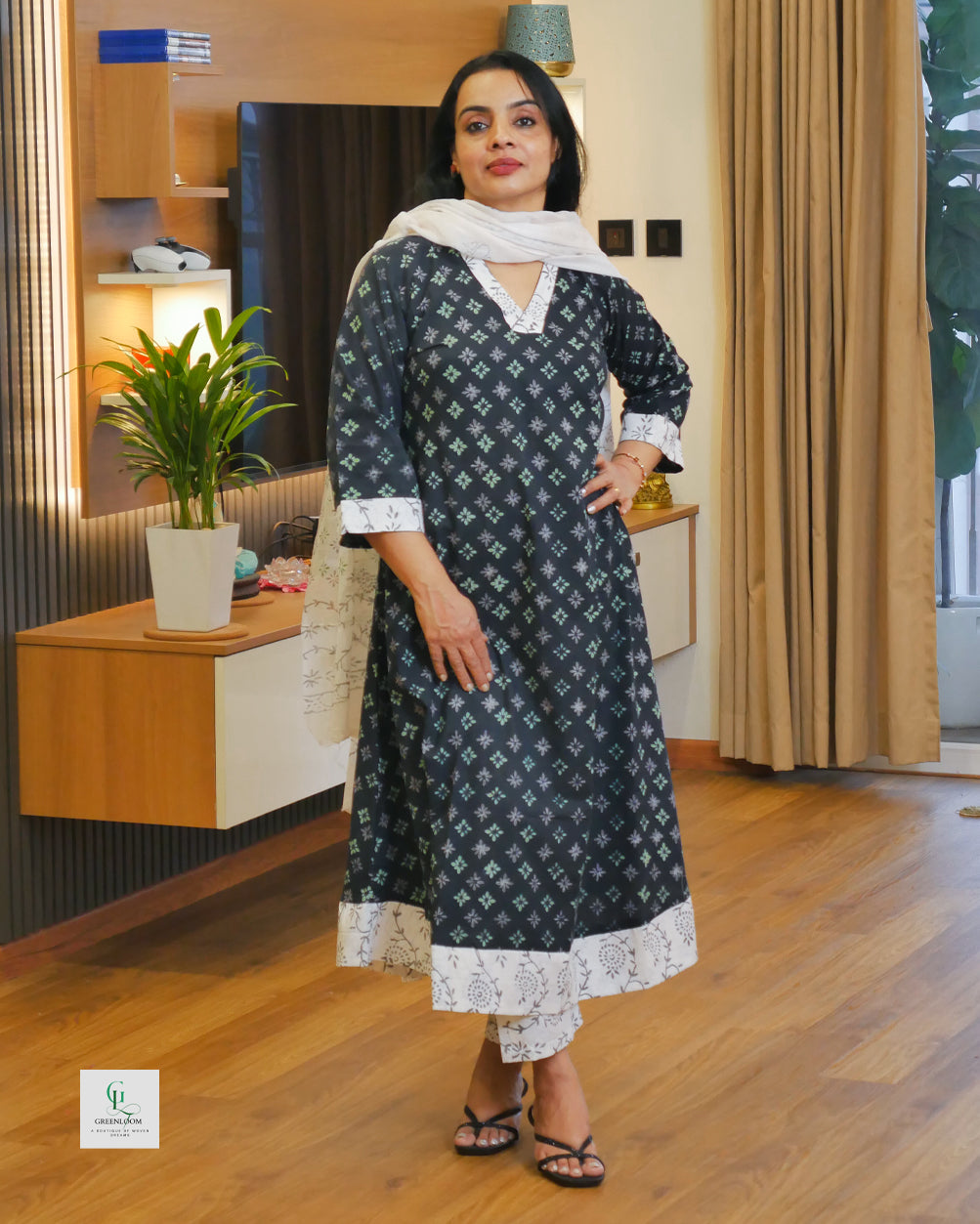 Cotton 3-Piece Summer Set for Women | Breathable Kurta, Bottom & Dupatta | Lightweight Daily Wear