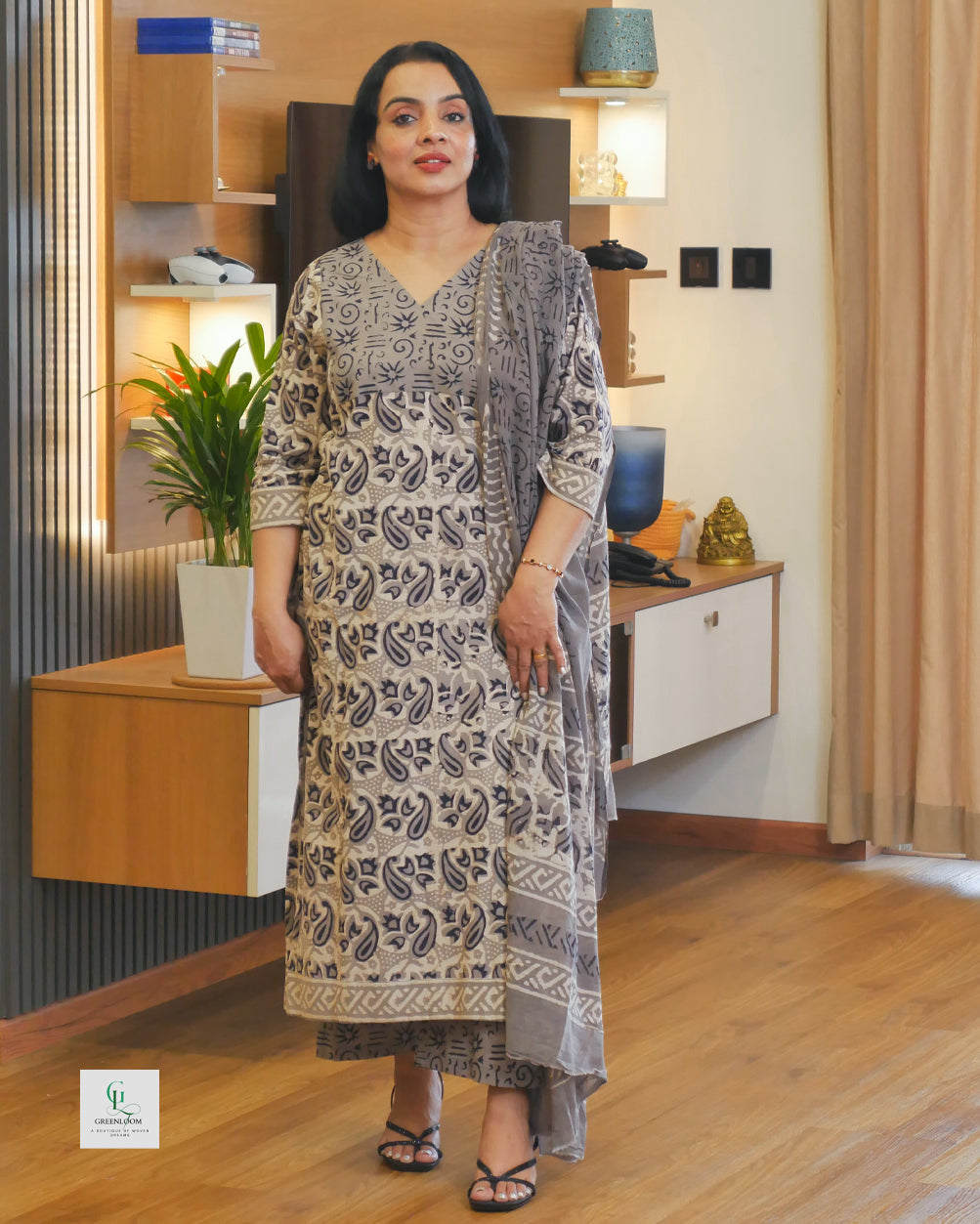 Cotton 3-Piece Summer Set for Women | Breathable Kurta, Bottom & Dupatta | Lightweight Daily Wear