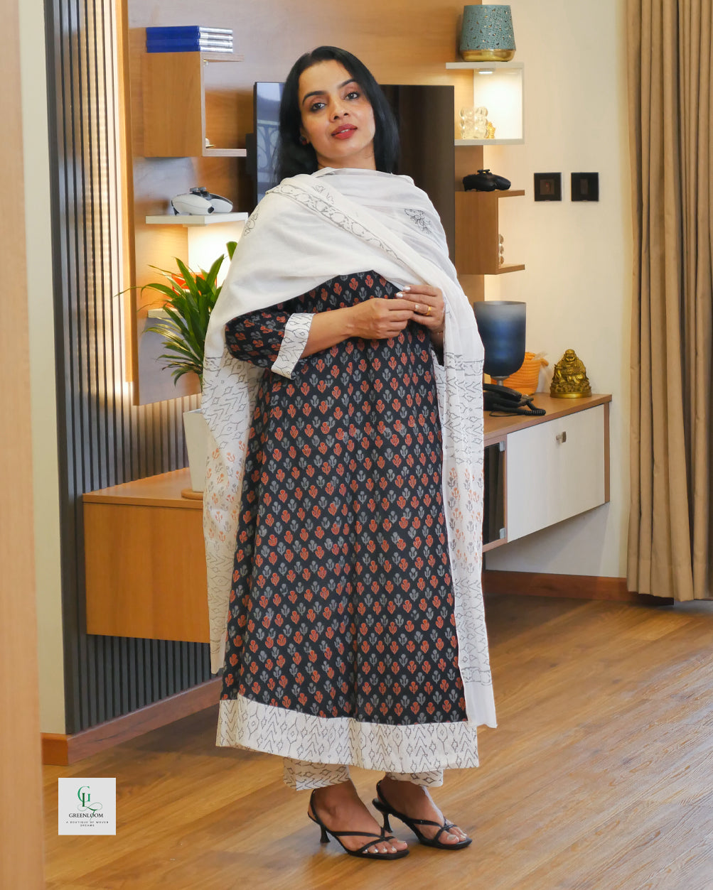 Cotton 3-Piece Summer Set for Women | Breathable Kurta, Bottom & Dupatta | Lightweight Daily Wear