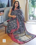Premium Mul Cotton Badami Silk Saree – Elegant & Lightweight