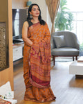 Elephant Print Modal Saree with Blouse