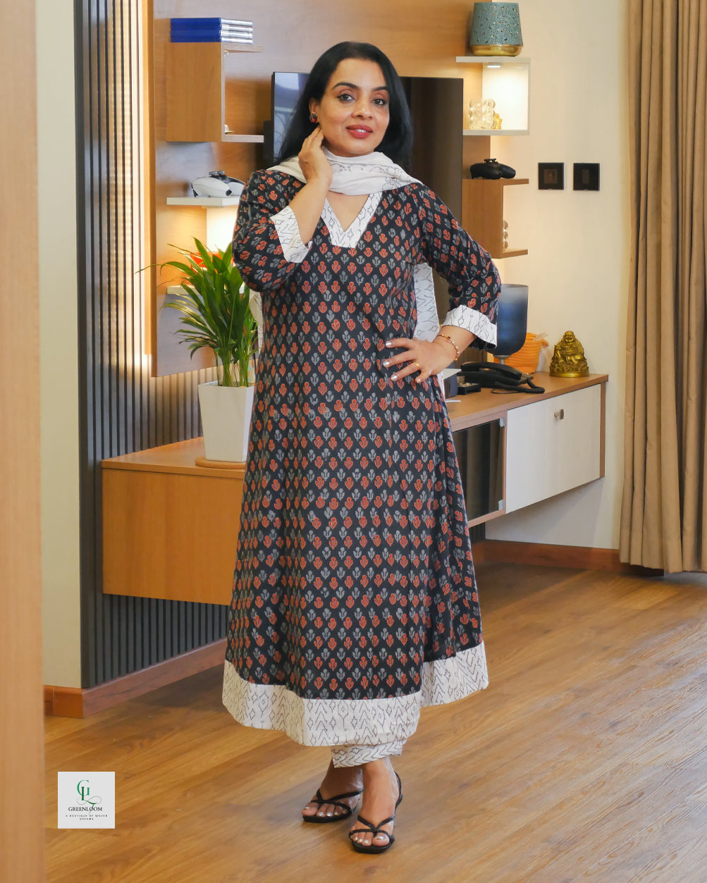 Cotton 3-Piece Summer Set for Women | Breathable Kurta, Bottom & Dupatta | Lightweight Daily Wear