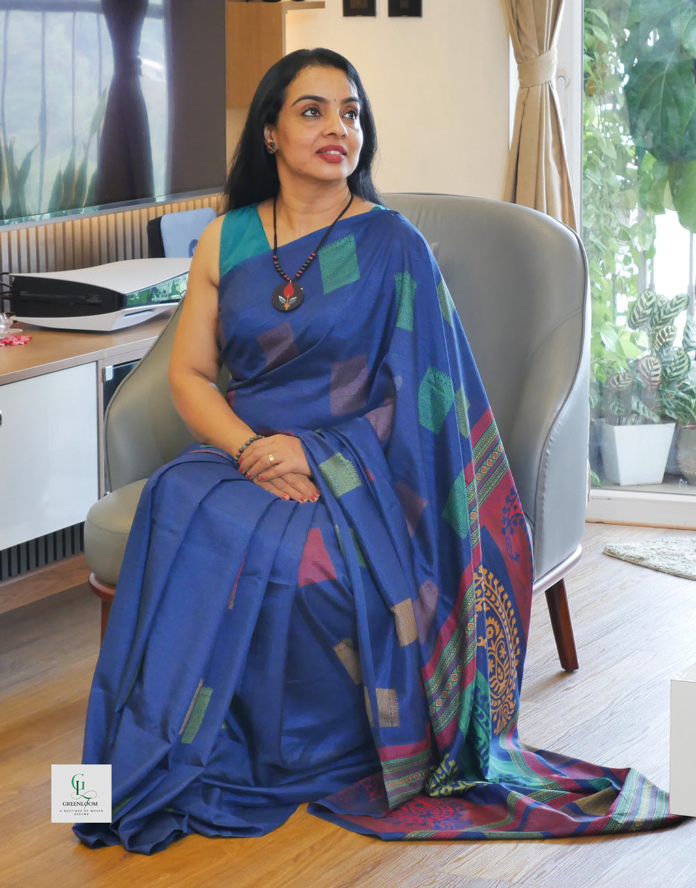 Luxury Kashmiri Kathan Silk Saree – Traditional Weave & Rich Look