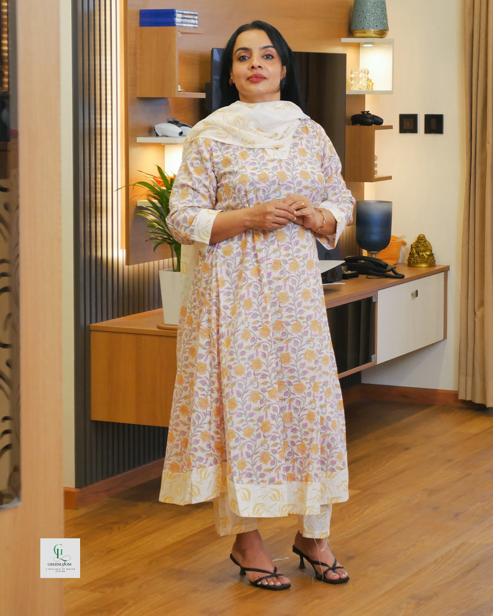 Cotton 3-Piece Summer Set for Women | Breathable Kurta, Bottom & Dupatta | Lightweight Daily Wear