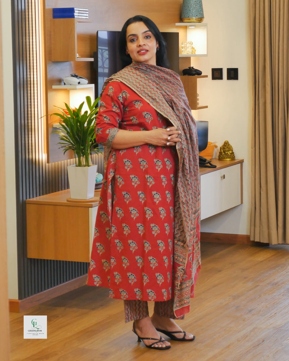 Cotton 3-Piece Summer Set for Women | Breathable Kurta, Bottom & Dupatta | Lightweight Daily Wear