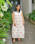 Women’s Sleeveless-Style Frock with Attached Sleeves