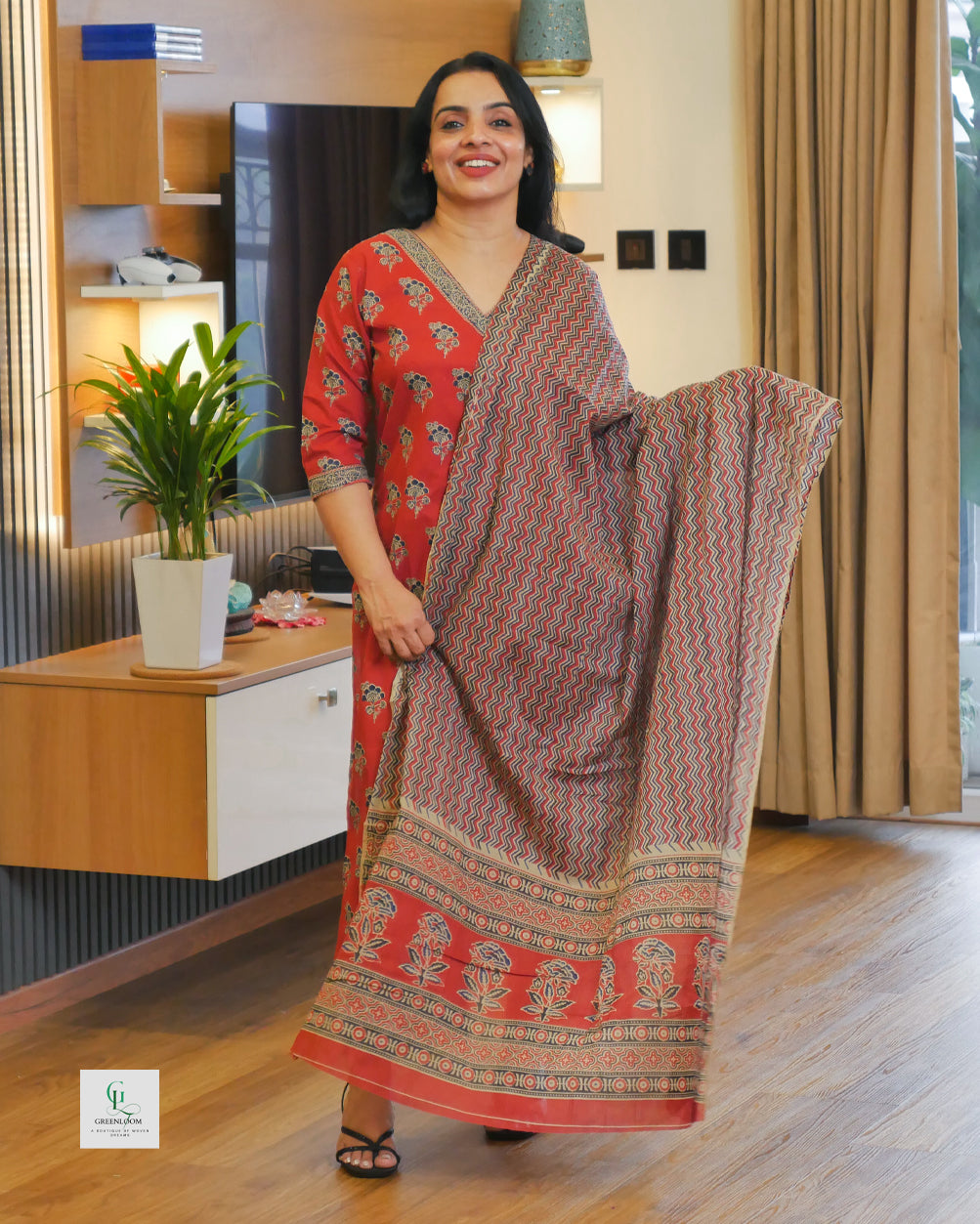 Cotton 3-Piece Summer Set for Women | Breathable Kurta, Bottom & Dupatta | Lightweight Daily Wear