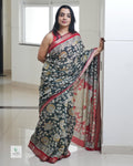 Modal Saree with Timeless Kalamkari Print ✨ | Plain Blouse Included