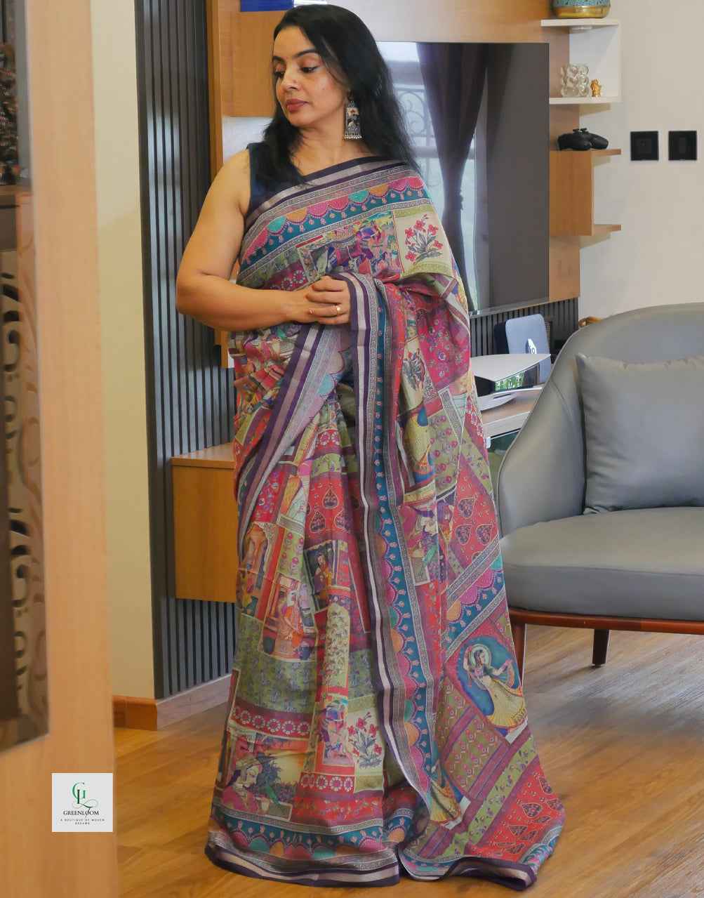Graceful Modal Silk Saree – Silky Soft Texture & Elegant Look