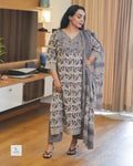 Cotton 3-Piece Summer Set for Women | Breathable Kurta, Bottom & Dupatta | Lightweight Daily Wear