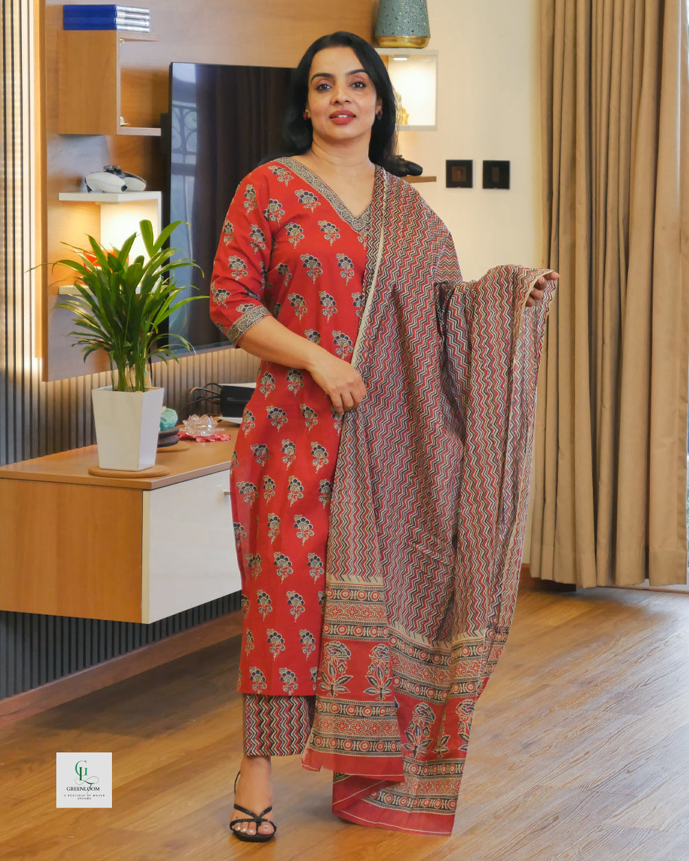 Cotton 3-Piece Summer Set for Women | Breathable Kurta, Bottom & Dupatta | Lightweight Daily Wear