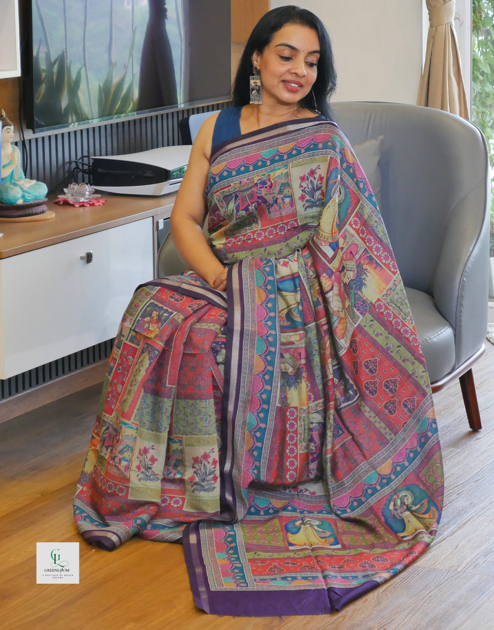 Graceful Modal Silk Saree – Silky Soft Texture & Elegant Look
